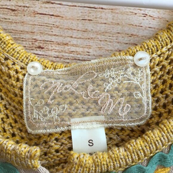 ANTHROPOLOGIE NICK & MO MINI DRESS WITH CROCHETED BODICE - Picture 5 of 6